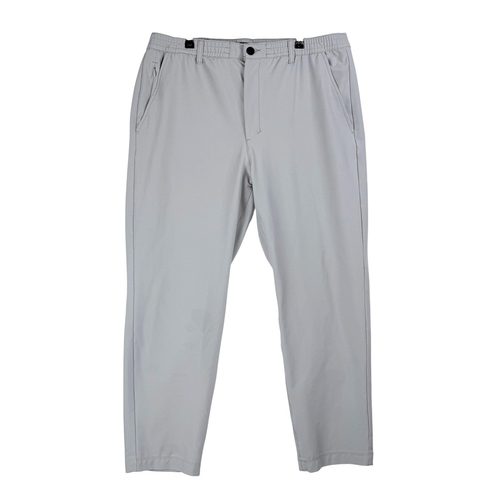 Marc New York Mens Light Gray Flat Front Stretch Golf Chino Pants Size 38‎ 30